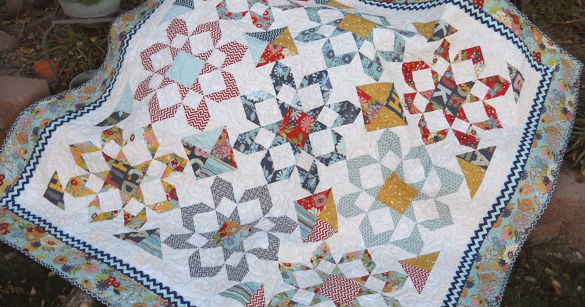 Polka Dot Quilter PB&J Quilt with Fireworks Pattern