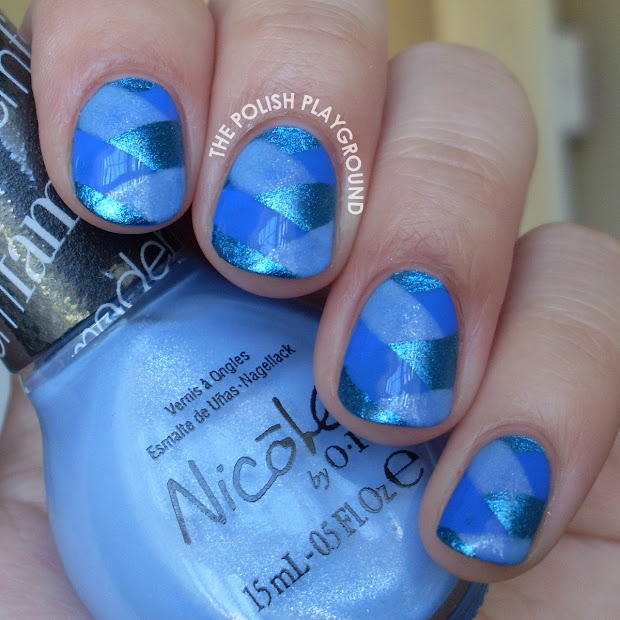 polish playground blue fishtail