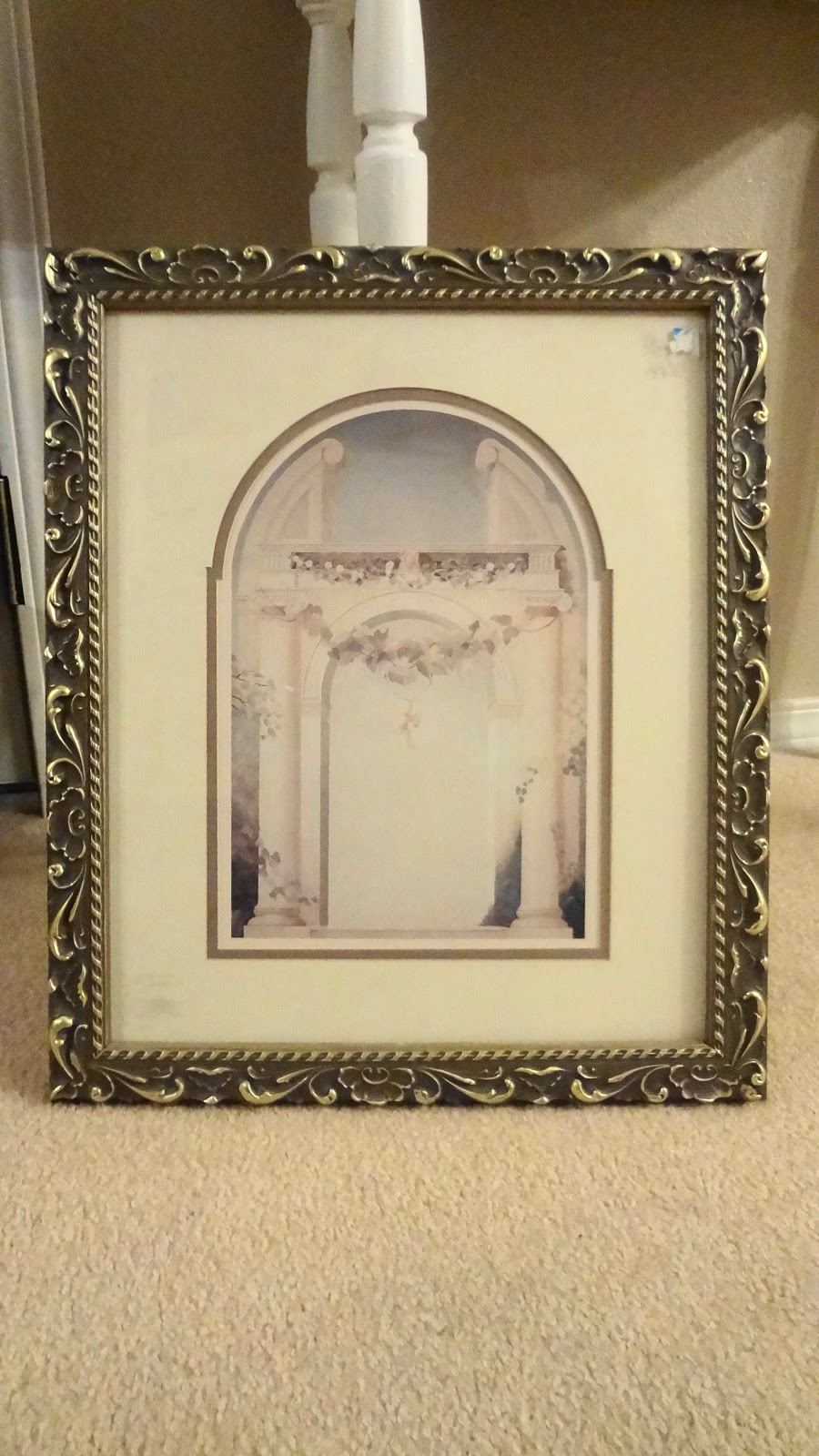 For the love of white Goodwill Frames Transformation