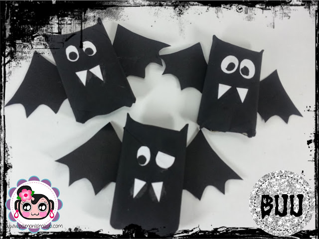 Cajas para chuches vampiros murciélagos reciclando @pamonisimayo
