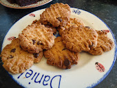 Peanut butter and choc chip cookies