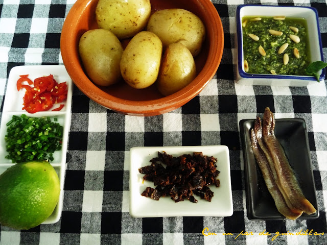 ingredientes-patatas-pesto-anchoas