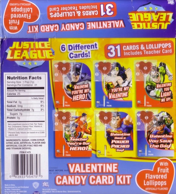 Moongem Comics: Justice League Valentine Candy Card Kit