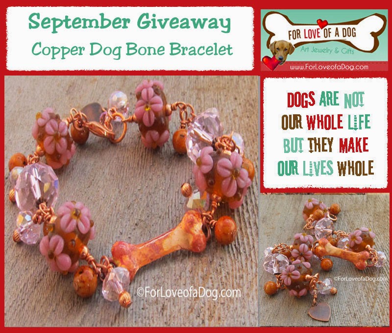 Talking Dogs at For Love of a Dog Copper Dog Bone Jewelry Bracelets at