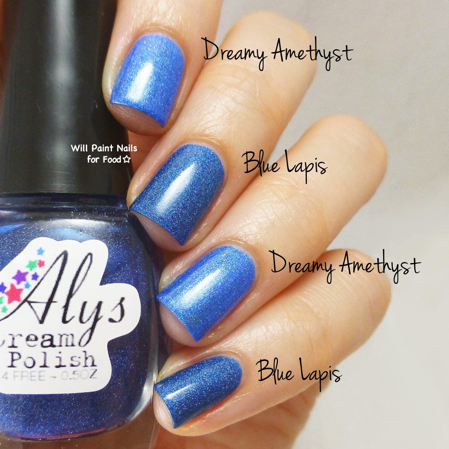 Will Paint Nails for Food Aly's Dream Polish Swatches and Review