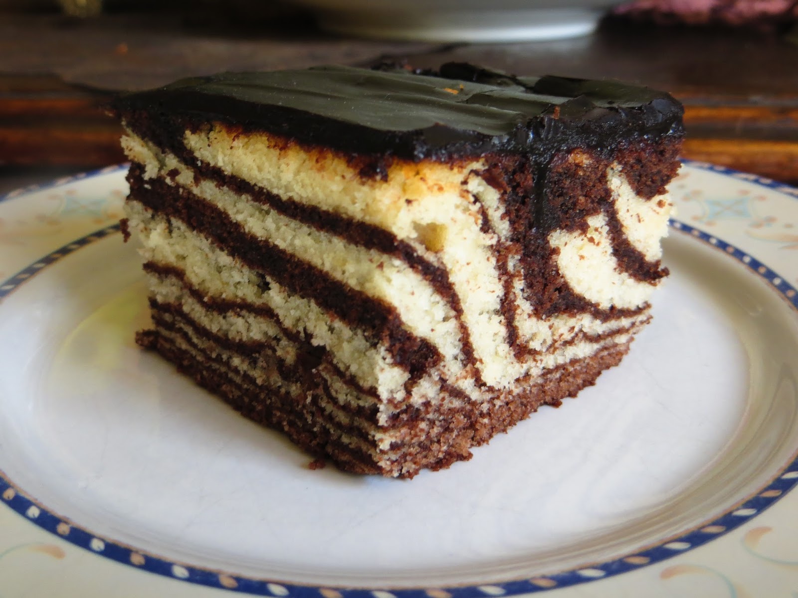 Domowe ciasta i obiady Ciasto Zebra z colą