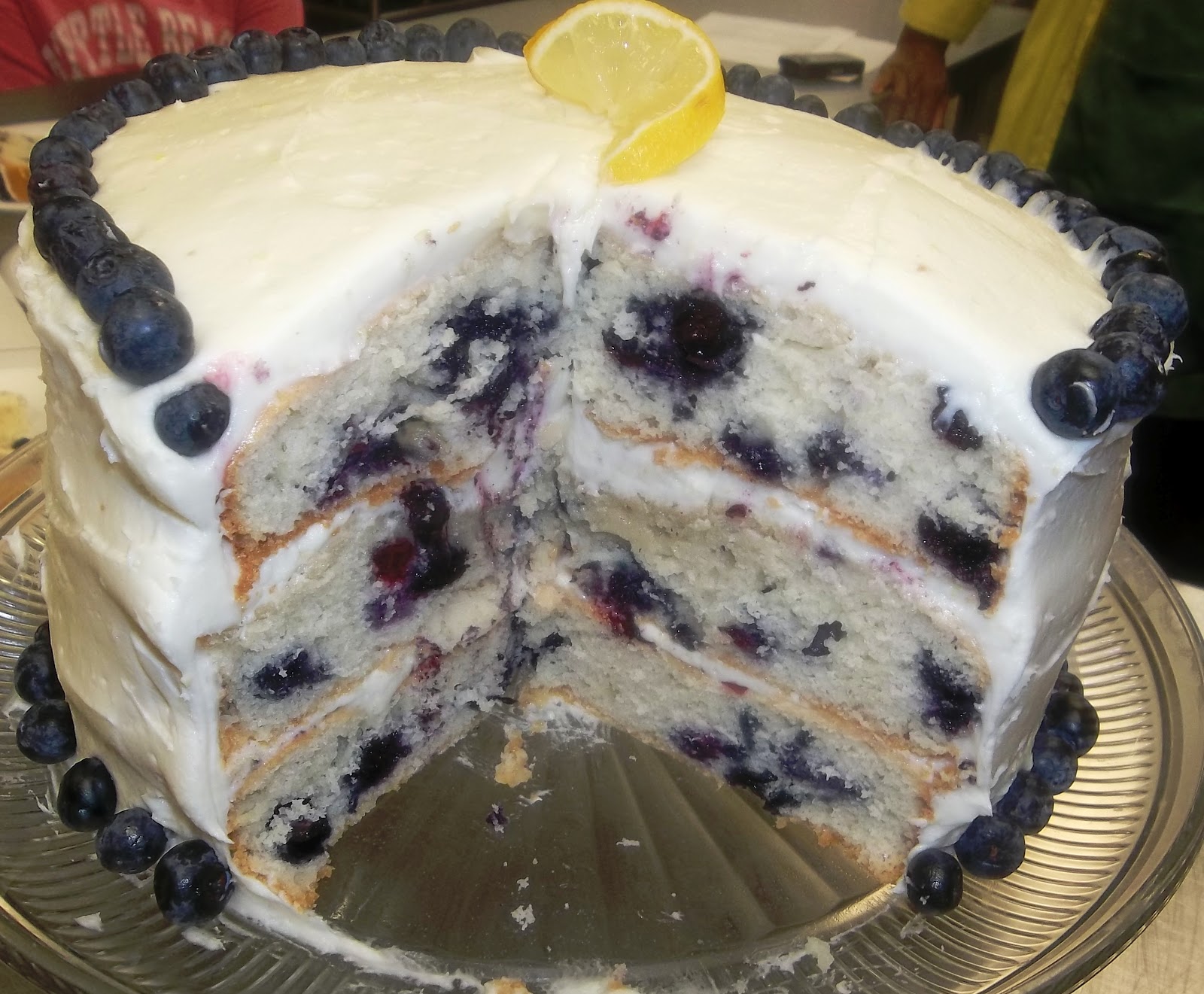 It's All About a Good Recipe Blueberry Cake with Lemon Cream Cheese Icing
