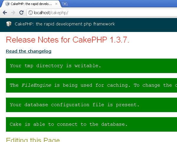 CakePHP on IIS - After configuration