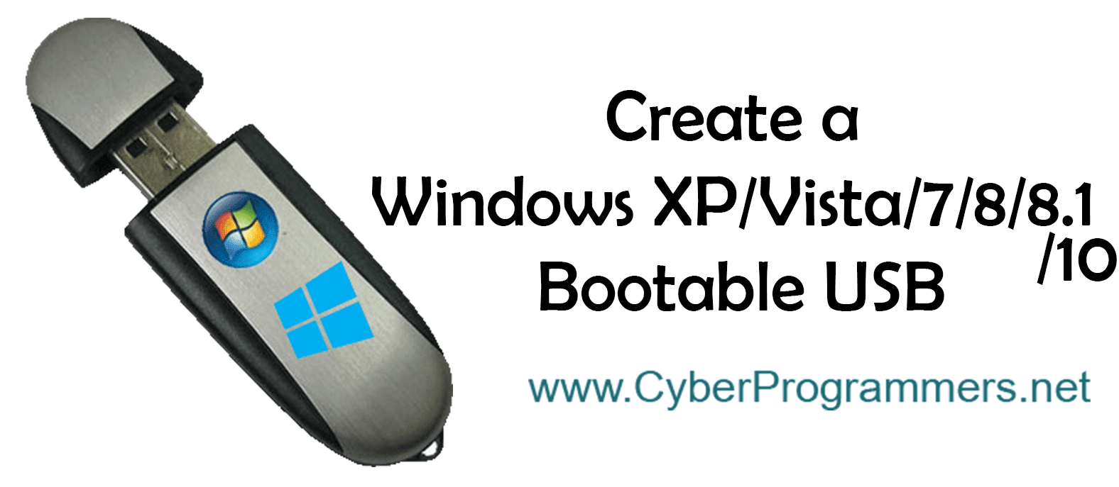 how to make a usb drive bootable in win xp
