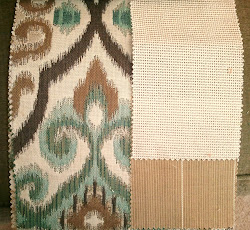 Teal Blue Green and Brown Pattern
