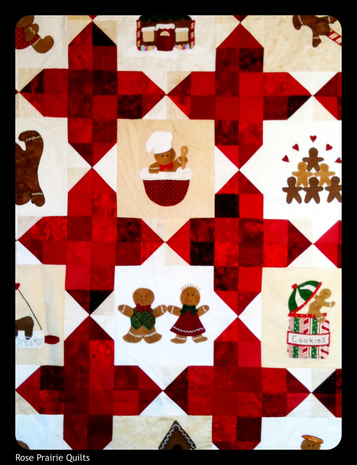 Rose Prairie Quilts and Farm My Ginger Bread Quilt