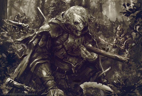 As sombrias ilustrações de fantasia de Andrey Vasilchenko Andrey Vasilchenko deviantart ilustrações fantasia medieval sombria rpg
