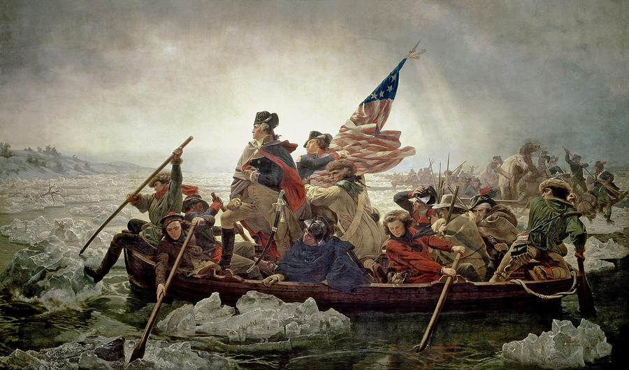 History teacher things military and artistic Washington Crossing the