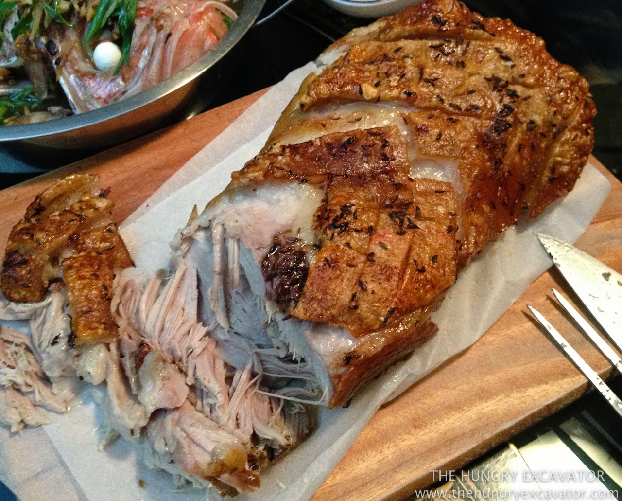 The Hungry Excavator Easy Roast Pork in Milk with Crackling Recipe!
