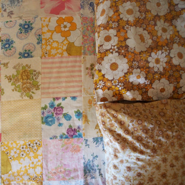 Zaranne Handmade vintage sheet quilt