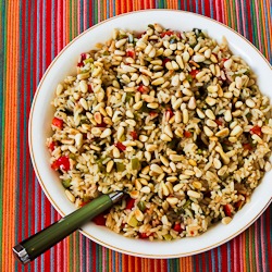 red and green christmas rice with bell peppers parmesan and pine nuts makes 6 8 servings recipe adapted from red and green rice in american profile - Christmas Rice red and green christmas rice with bell peppers parmesan and pine nuts makes 6 8 servings recipe adapted from red and green rice in american profile - Christmas Rice