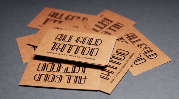 Embossed Business Cards