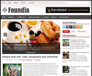 Foundia 2 Column Blogger Template