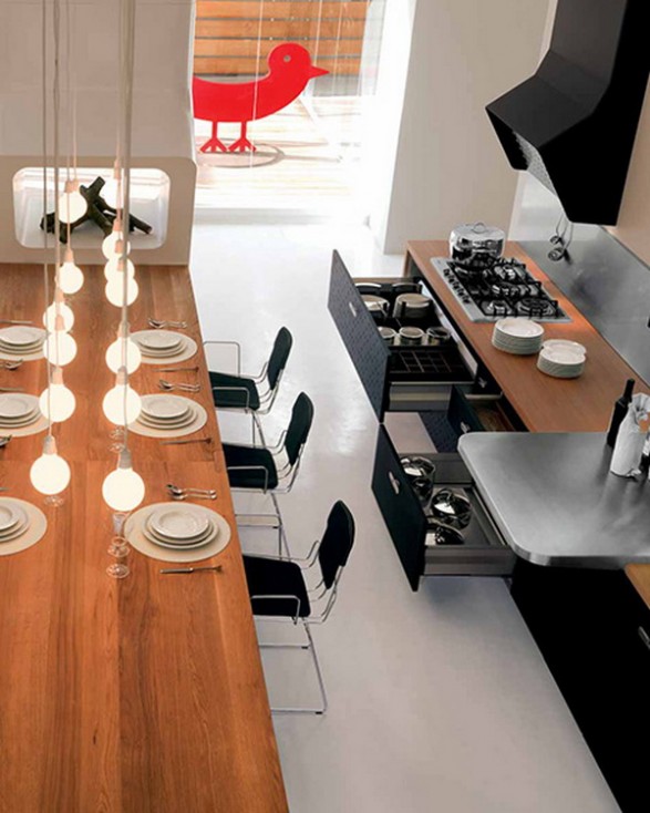 The Cocina Y Muebles: Diseño de Cocina Urbana por Schiffini