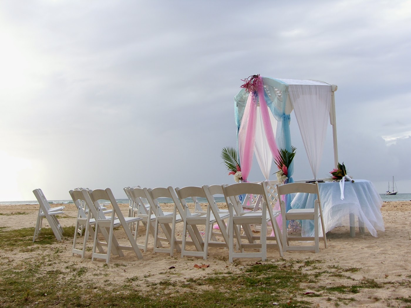 Destination Beach Wedding Ideas Pink White Beach Wedding Theme