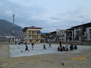 "Basketball" a popular sport in Paro after archery.