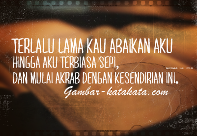 Gambar DP BBM Kata Kata Kesepian