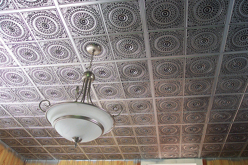 Living Blog Faux Metal Ceiling Tiles