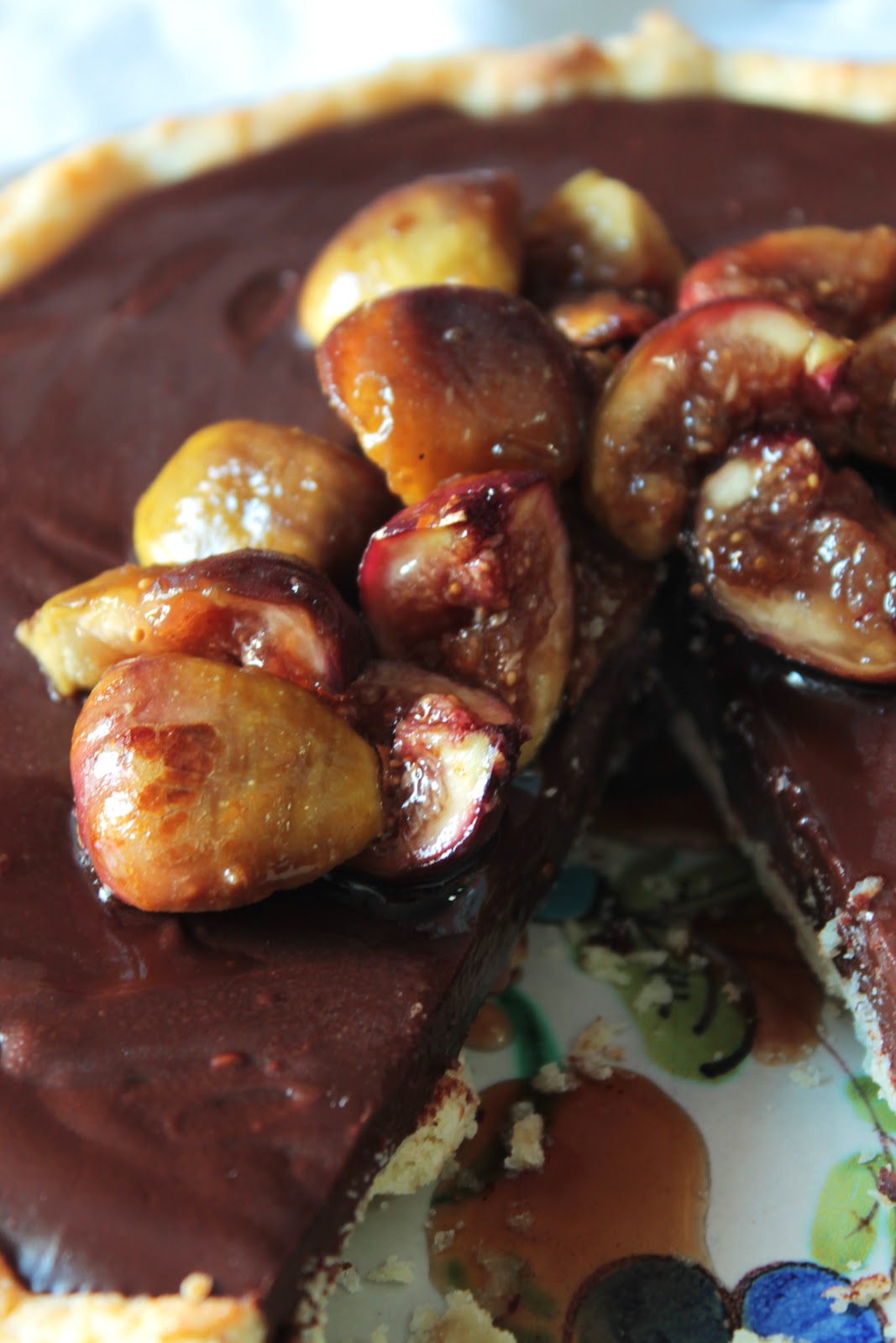 Food Nasty Spiced Chocolate Ganache Fig Tart