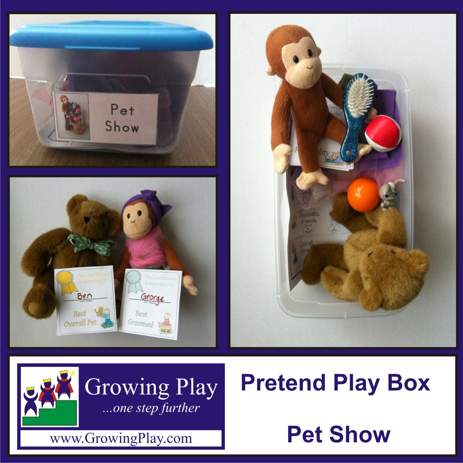 Growing Play: Pretend Play Box - Pet Show