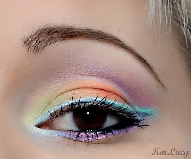 Pastel eyeshadow