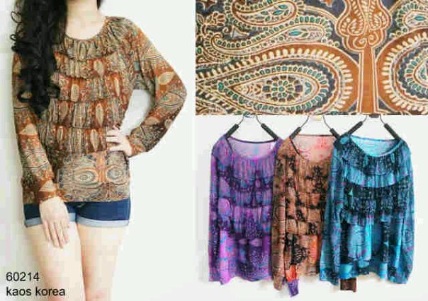 divya fashion blouse batik jersey balqis divya fashion blouse batik jersey balqis