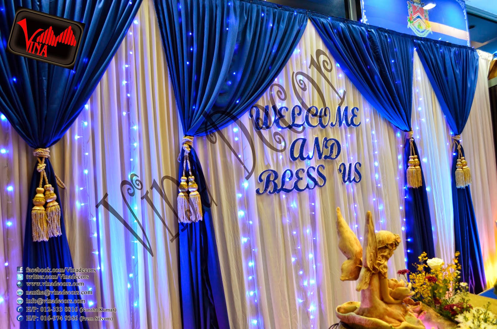A Truly Magical Winter Wedding Dinner Concept at Pusat Komuniti Setul Perdana, Jalan 2/48A, Sentul Perdana, Bandar Baru Sentul Perdana, Kuala Lumpur on Saturday 26/04/2014 7PM (Entrance Decor with cloth, lighting, and dry stam, Walk way pillar (tree 11 feet tall) enhanced with white leafs and hanging crystal, Walk way arch / dome with hanging crystal and dry stam, main table setting, stage setting, photography section custom design as per couple request, table and chair, and projector screen 10 x 10 feet. A Truly Magical Winter Wedding Dinner Concept at Pusat Komuniti Setul Perdana, Jalan 2/48A, Sentul Perdana, Bandar Baru Sentul Perdana, Kuala Lumpur on Saturday 26/04/2014 7PM (Entrance Decor with cloth, lighting, and dry stam, Walk way pillar (tree 11 feet tall) enhanced with white leafs and hanging crystal, Walk way arch / dome with hanging crystal and dry stam, main table setting, stage setting, photography section custom design as per couple request, table and chair, and projector screen 10 x 10 feet.