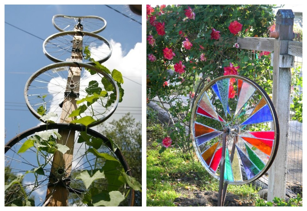 Neo arquitecturaymas Decorar con ruedas de bicicletas