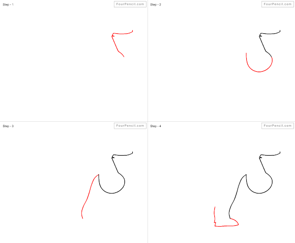 How to draw cartoon Donkey - slide 3