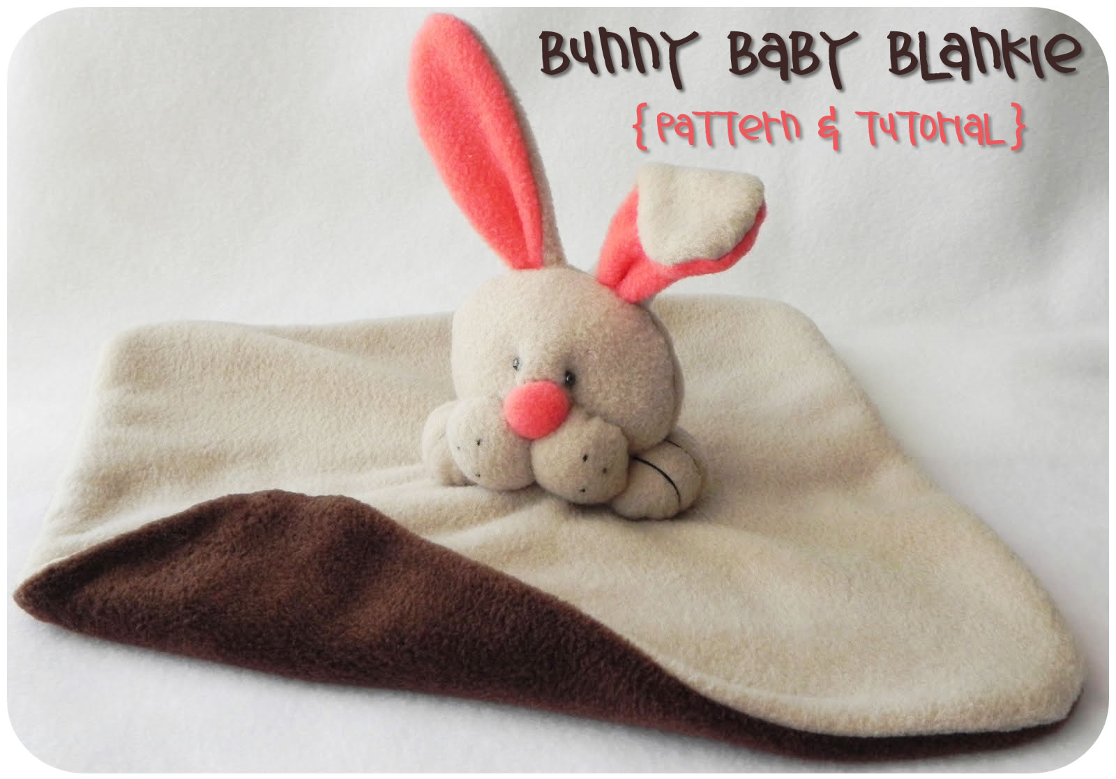 Lily Bird Studio's blog Bunny baby blankie Tutorial + Pattern