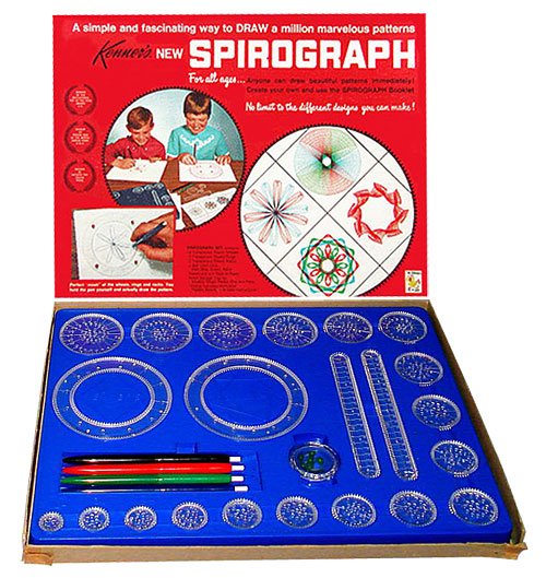 I've been playing with Paperchase's version of Spirograph. It was