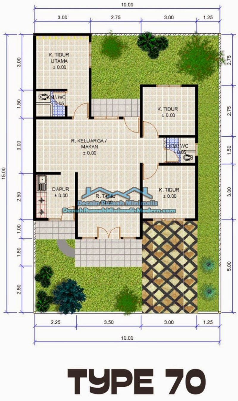 denah rumah minimalis type 70 1 lantai gambar denah rumah minimalis type 70 1 lantai, contoh denah rumah minimalis type 70 1 lantai