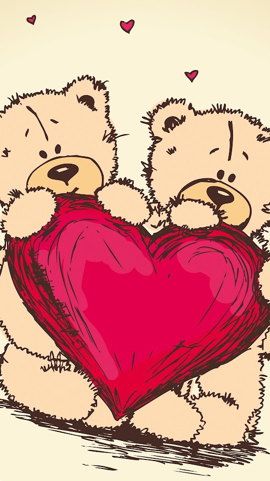 Valentines Teddy Bear Galaxy Note HD Wallpaper