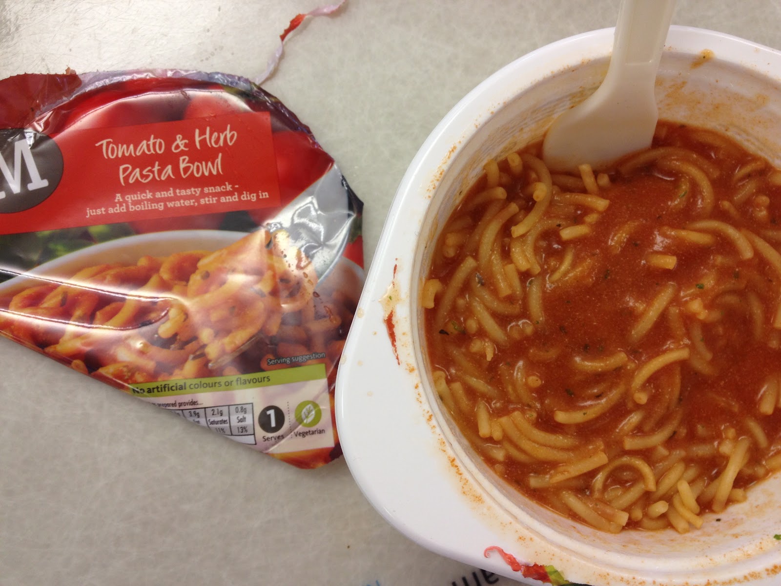 FOODSTUFF FINDS Morrison's Tomato & Herb Pasta Bowl by NLi10