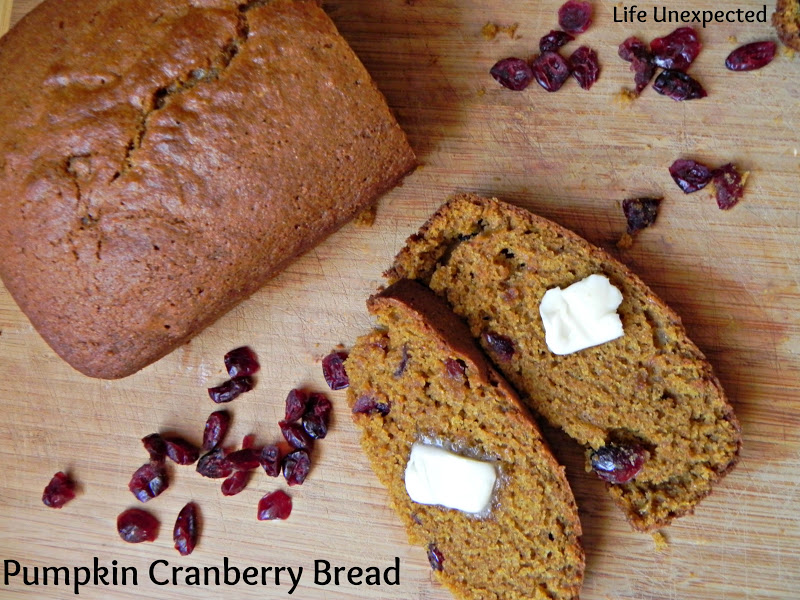 life unexpected pumpkin cranberry bread life unexpected pumpkin cranberry bread
