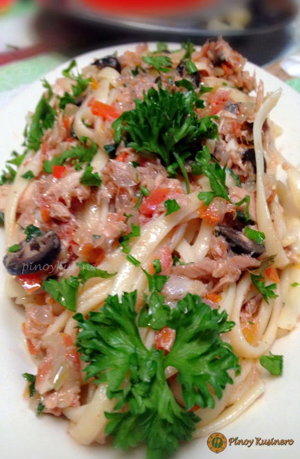 Tuna Linguine Pasta Pinoy Kusinero