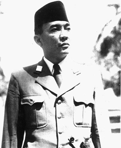 Indonesia Red White President Sukarno