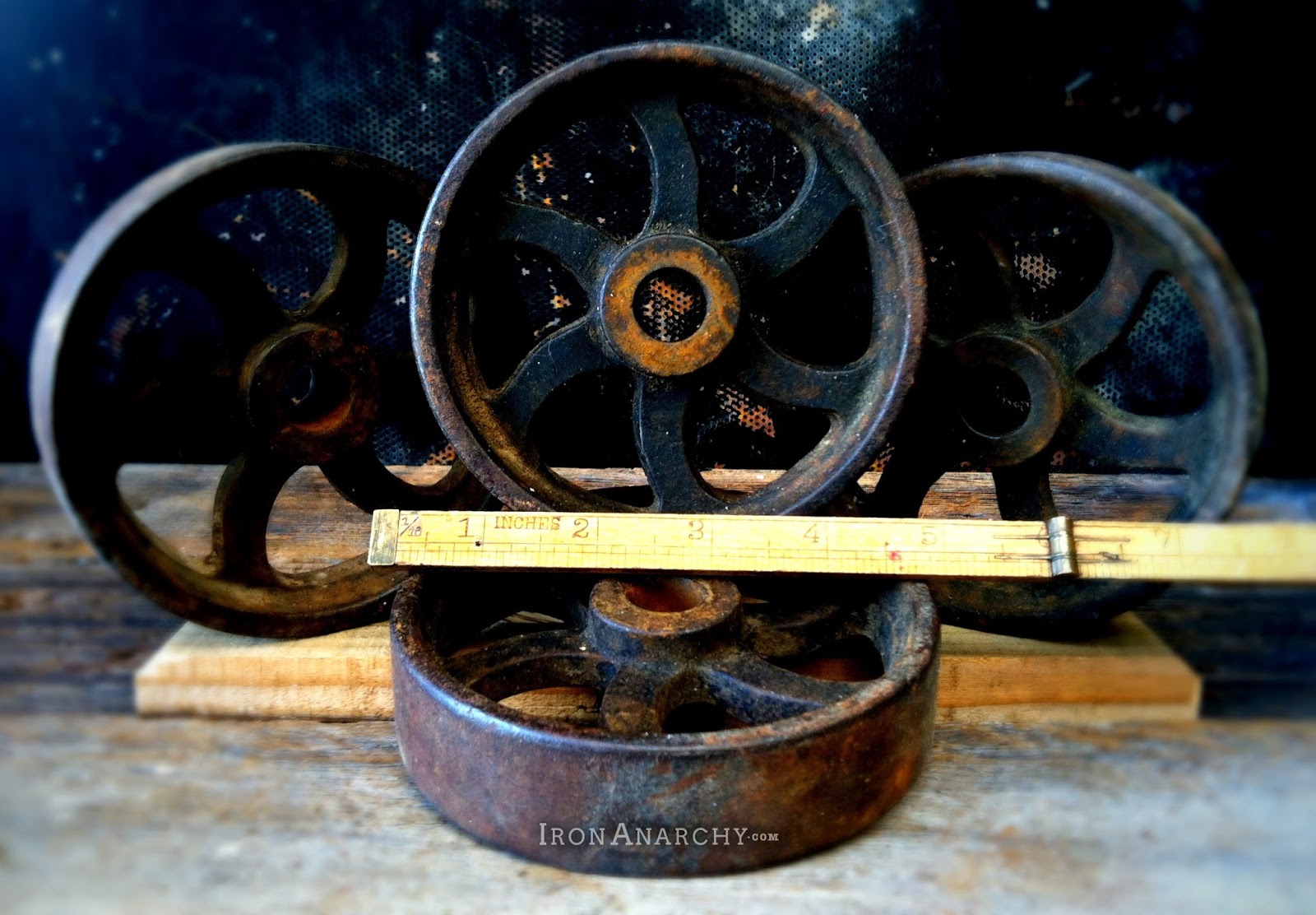 Antique Casters Cast Iron