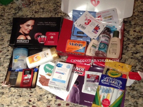 Great Mail Day P&G Beauty Bundle Sampler, Bzzagent, Tylenol, Healthy Essentials & Crayola Makers