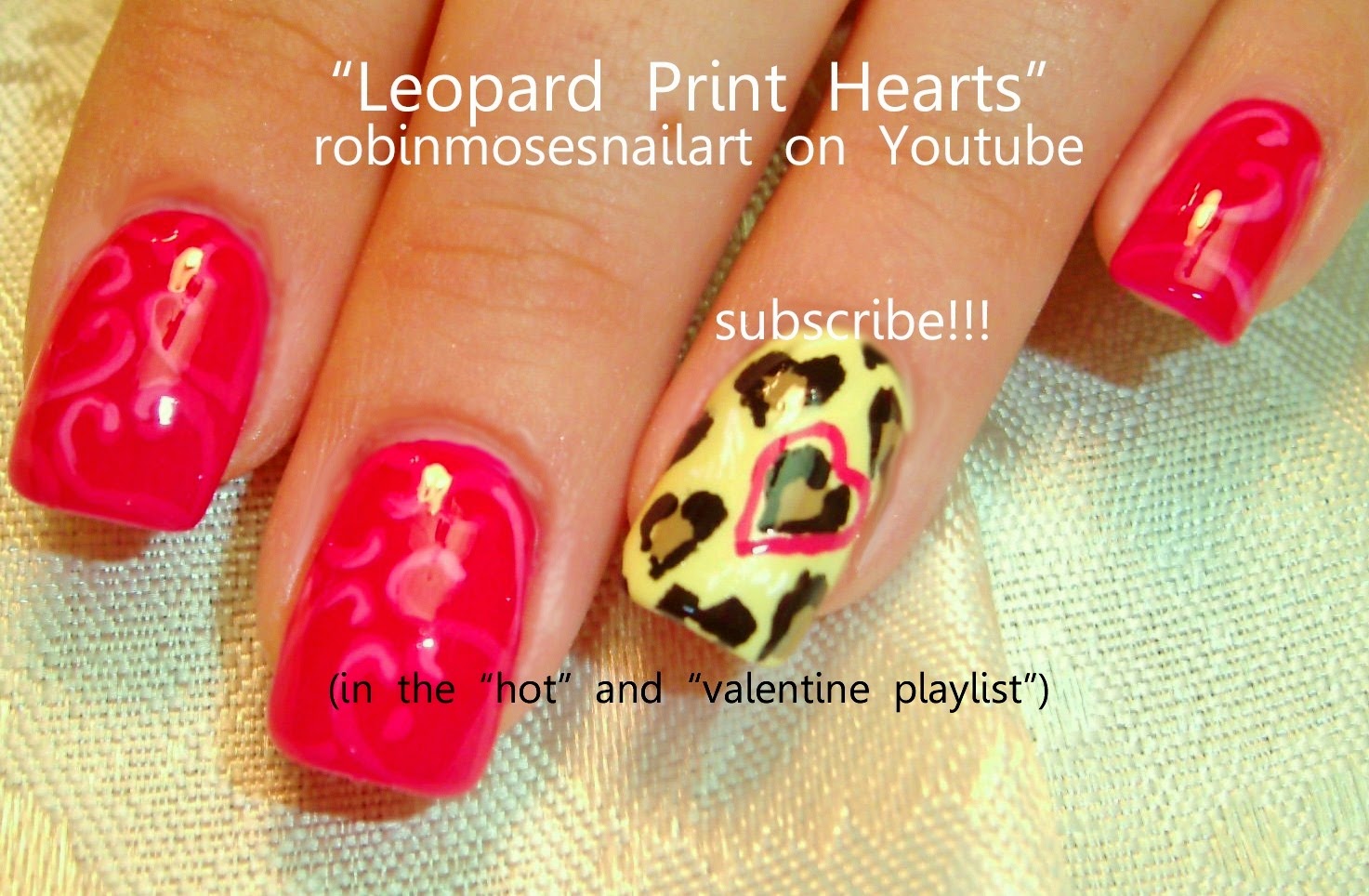 Robin Moses Nail Art "valentine nails" "nail art" "heart nails" "good