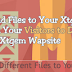 How to Upload Different Files to My Xtgem Wapsite