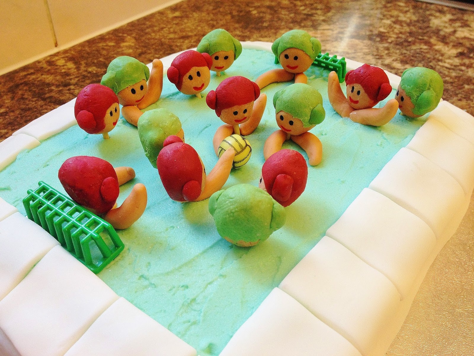 Crumbs! Water Polo Themed Birthday Cake