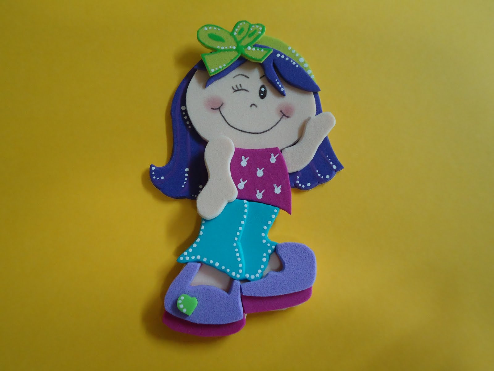 muñecas fofuchas en foami