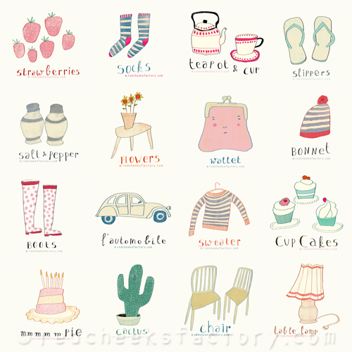 red cheeks factory Illustration project 'all kind of things'