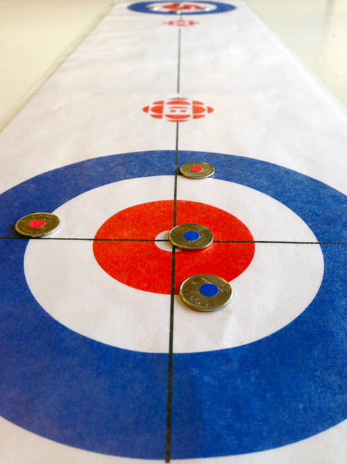 DIY Indoor Curling Munchkins and Mayhem